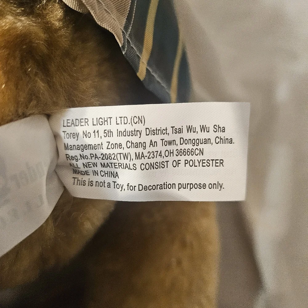 Tender Hearted Collectibles Plush Bear Irish‎ Bagpipes Windup Musical